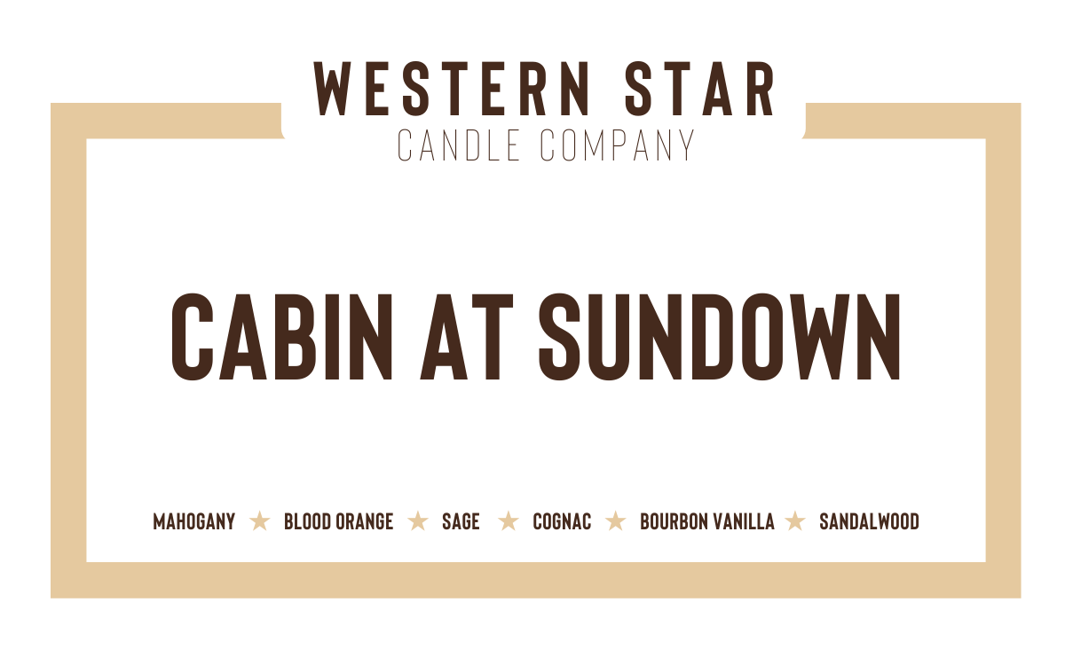 Cabin at Sundown Candle